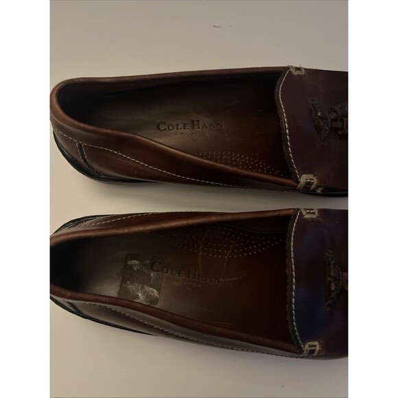Cole Haan Country Brown Tassel Driving Loafers Shoes Men\'s Leather SZ 11 main image 5